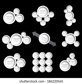 Modern business bubble option, speech template, illustration. can be used for diagram, number options, web design, banner template, info graphic.