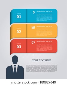 Modern business bubble speech style  template. Vector illustration.