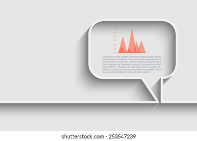 Modern business bubble speech template with business strategy plan concept idea, workflow layout, diagram, step up options, web banner template, Eps10 vector for your design