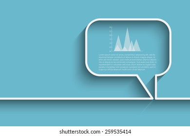 Modern business bubble speech template with business strategy plan concept idea, workflow layout, diagram, step up options, web banner template, Eps10 vector for your design 