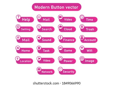 modern business button. for infographic work flow layout, banner, graphic or website layout vector