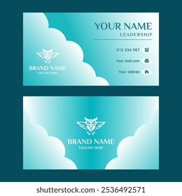 Modern business card with animal logo. simple but still looks luxurious, premium and formal.