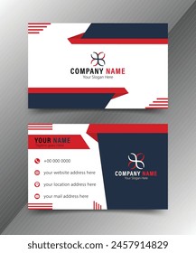 Modern Business Card | Black And Red Creative Visiting Card Design | Professional Business Card Template