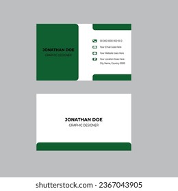 Tarjeta de negocios moderna y vector limpio.