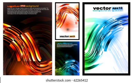 Modern Business Card Collection with various colorful backgrounds