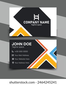 Modern Business Card, Corporate Business Card Layout Double-Sided, Modern New Trending Business Card Design, Simple And Creative Business Card Template