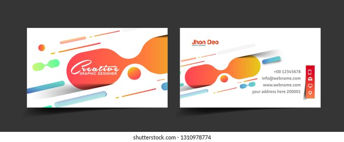 Modern Business Card - Creative and Clean Business Card Template. 