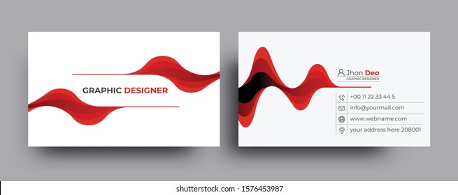 Modern Business Card - Creative and Clean Business Card Template. 
