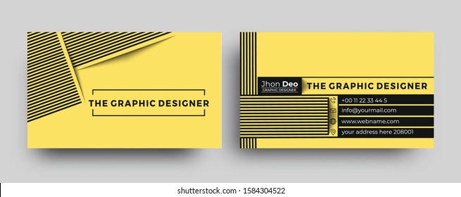 Modern Business Card - Creative and Clean Business Card Template. 