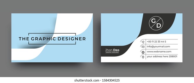 Modern Business Card - Creative and Clean Business Card Template. 