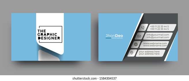 Modern Business Card - Creative and Clean Business Card Template. 