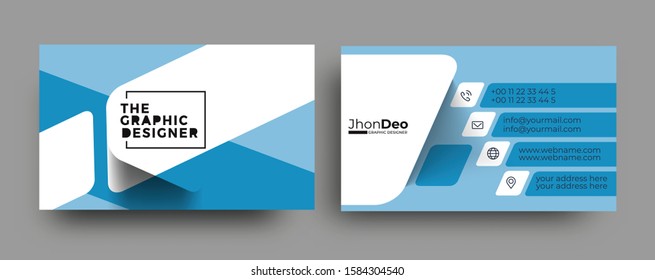 Modern Business Card - Creative and Clean Business Card Template. 