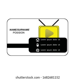 Modern Business Card - Creative and Clean Business Card Template.tv creator