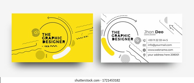 Modern Business Card - Creative and Clean Business Card Template.