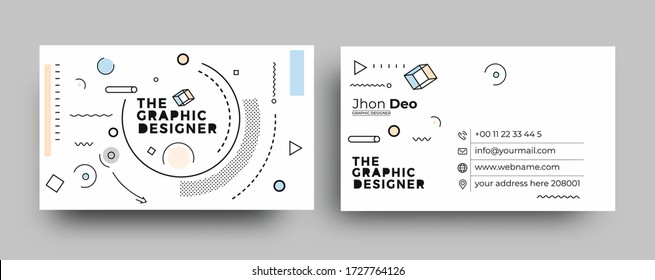 Modern Business Card - Creative and Clean Business Card Template.