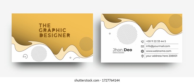 Modern Business Card - Creative and Clean Business Card Template.