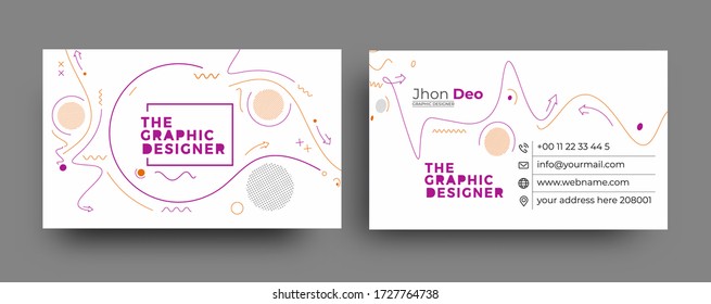 Modern Business Card - Creative and Clean Business Card Template.