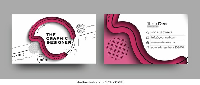 Modern Business Card - Creative and Clean Business Card Template.
