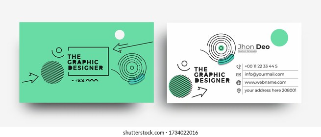 Modern Business Card - Creative and Clean Business Card Template.