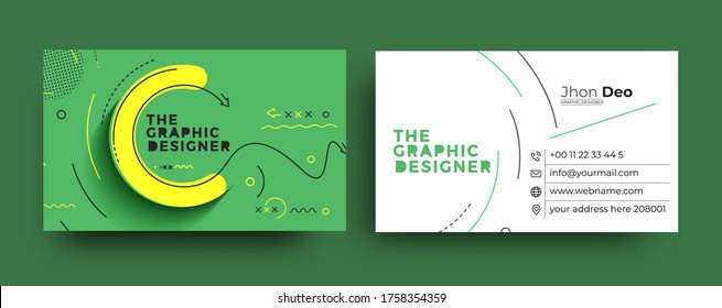 Modern Business Card - Creative and Clean Business Card Template.