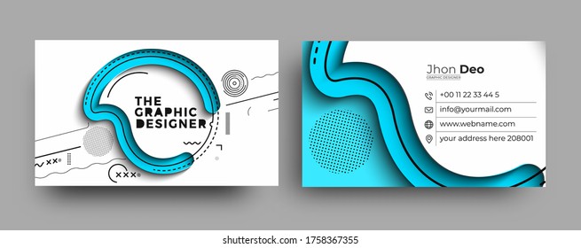 Modern Business Card - Creative and Clean Business Card Template.