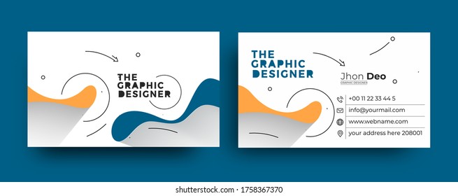Modern Business Card - Creative and Clean Business Card Template.