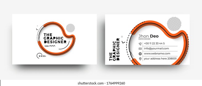 Modern Business Card - Creative and Clean Business Card Template.