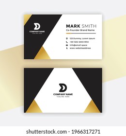 Modern Business Card - Creative and Clean Business Card Template.