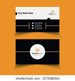 Modern Business Card - Creative and Clean visiting Card Template. Double-sided creative business card template. Double-sided creative business card template. Vector Creative and Clean 