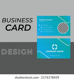 Modern Business Card - Creative and Clean Business Card Template Vector Double-sided creative business card template. 