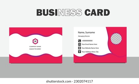 Modern business card . creative and clean business templates. template set of modern card. personal visiting card. professional name card.