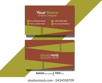 Modern Business Card - Creative and Clean Business Card Template