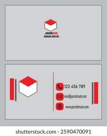 Modern Business Card - Creative and Clean Business Card Template.