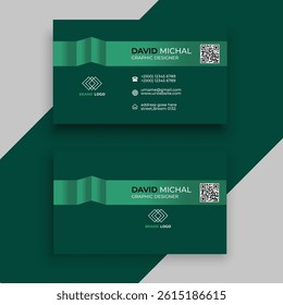 Modern Business Card - Creative and Clean Business Card Template.lack business card 