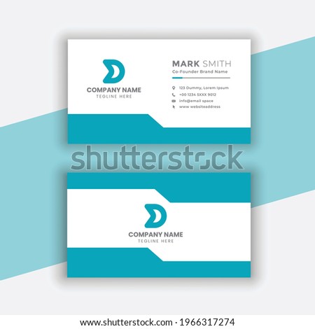 Modern Business Card - Creative and Clean Business Card Template.