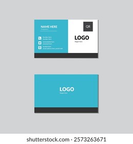 Modern business card, Creative, corporate, Business card template, Clean professional design