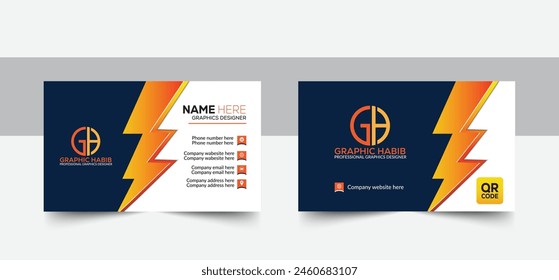 Modern Business card Creative Red style layout clean visiting card, abstract elegant clean colorful minimal professional corporate company business cards template design.