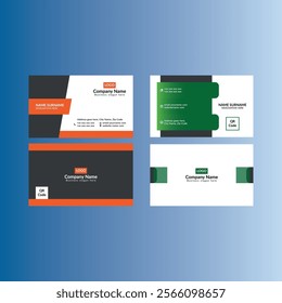 Modern Business Card Design in Bundle, Creative Template Display for Promotional Campaigns. Four.