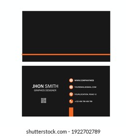 Modern business card design with commercial use card