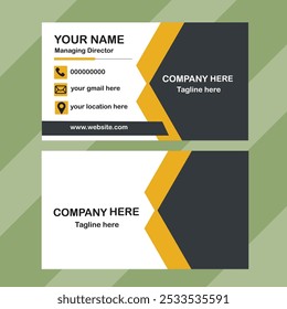 Modern business card design, Creative modern clean corporate double-side business card template, vector illustration, professional simple identity card, personal visiting card
Vector Formats
EPS