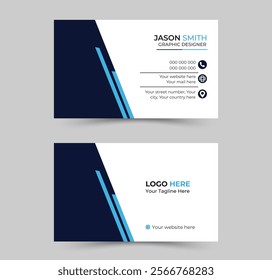 Modern business card design. Creative and clean business card template. Professional business card template, visiting card. Designed for business and corporate concept.