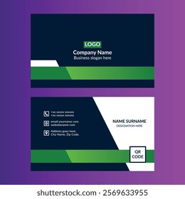 Modern Business Card Design. Creative Template Display for Promotional Campaigns. Fifteen.