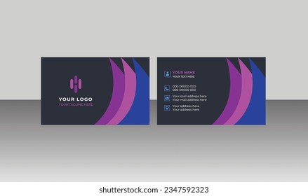 modern business card design . double sided business card design template . business card inspiration