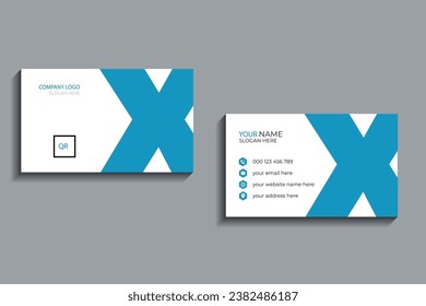 Modern business card design . double sided business card design template. 