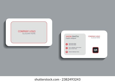 Modern business card design . double sided business card design template. 