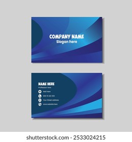 modern business card design. double sided business card design template . flat gradation business card 