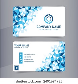 Modern business card design, editable template