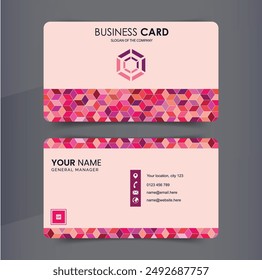 Modern business card design, editable template
