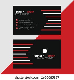 Modern Business Card Design for Graphic Designer