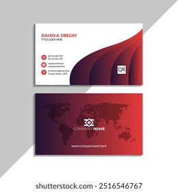 Modern business card design with high-resolution graphics